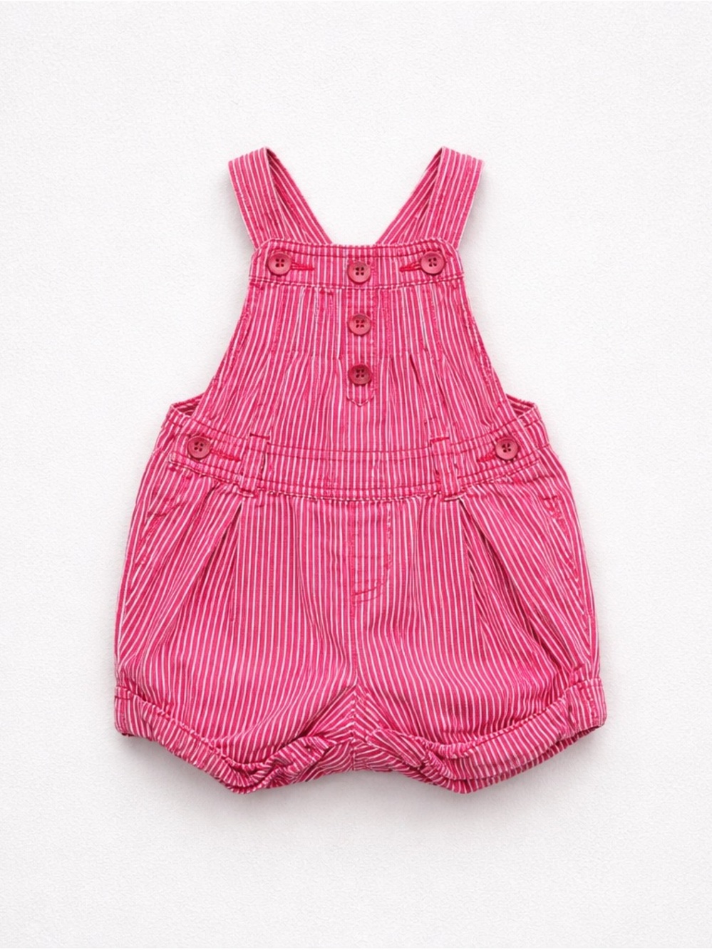 Osh kosh B’gosh Pink Striped Baby Girls' Cotton Overalls 9 months 100% Cotton